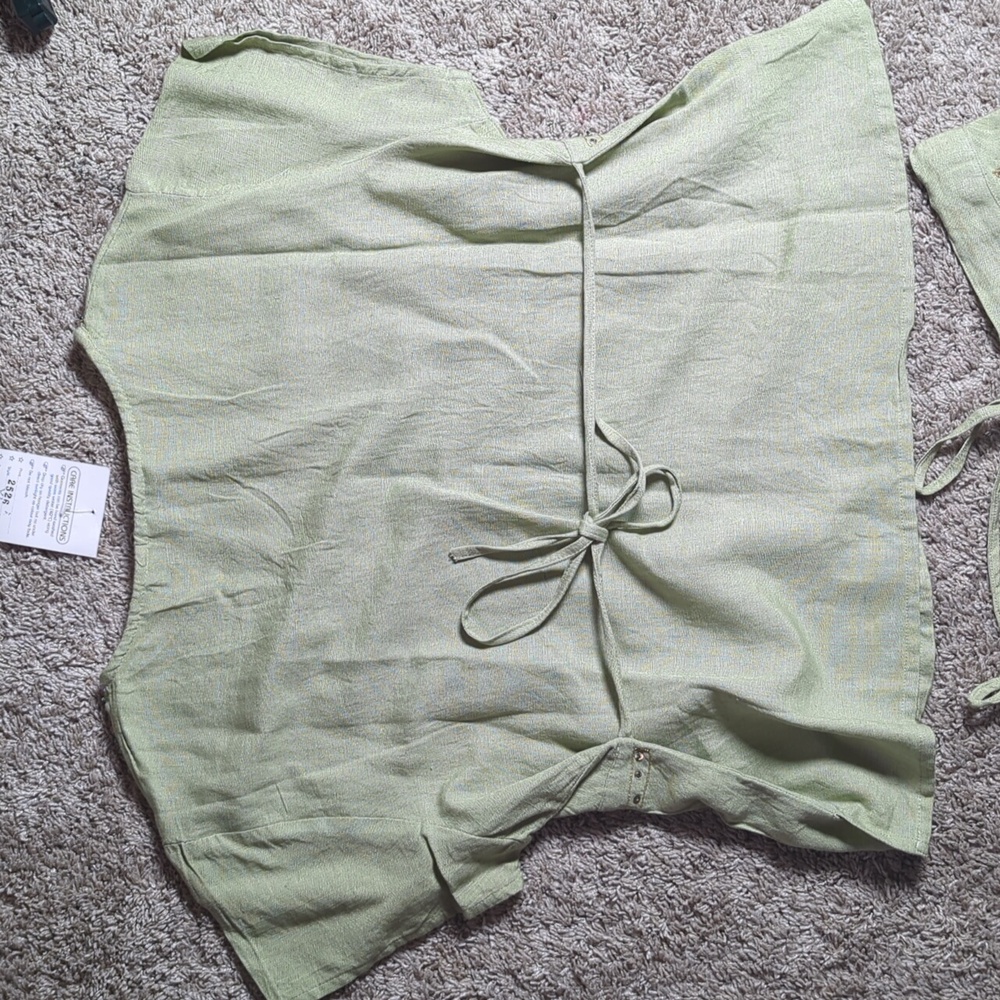 NWT Cotton/Rayon/Linen 2 Piece Set Made In India Would Fit Best Size M - Picture 8 of 14